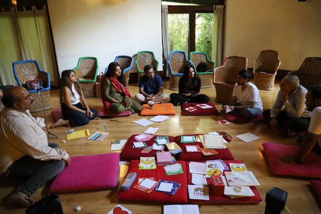 Pooja Grover with participants of The Happy Life Foundation